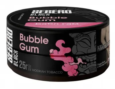 SEBERO Black Bubble Gum (фруктовая жвачка) 25 г