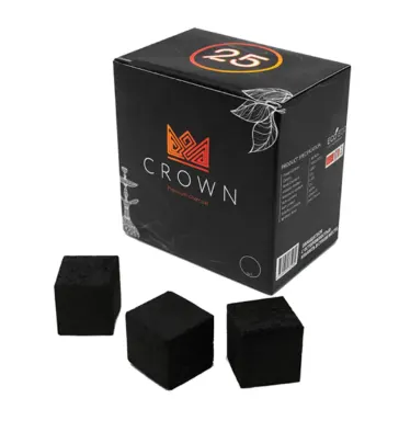Уголь Crown кокосовый, 26 мм, 16 шт.